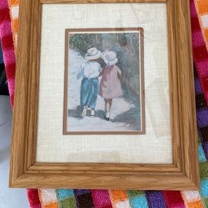 Ivan Anderson “Secrets” Matted, Framed in Oak and signed by artist